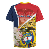 Colombia Independence Day Rugby Jersey Libertad y Orden Colombian Pattern - Wonder Print Shop