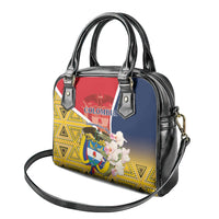 Colombia Independence Day Shoulder Handbag Libertad y Orden Colombian Pattern