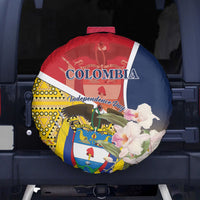 Colombia Independence Day Spare Tire Cover Libertad y Orden Colombian Pattern - Wonder Print Shop