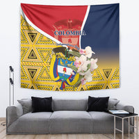 Colombia Independence Day Tapestry Libertad y Orden Colombian Pattern - Wonder Print Shop