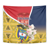 Colombia Independence Day Tapestry Libertad y Orden Colombian Pattern - Wonder Print Shop