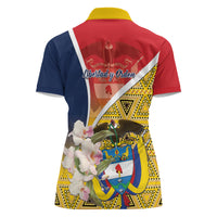 Colombia Independence Day Women Polo Shirt Libertad y Orden Colombian Pattern - Wonder Print Shop