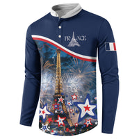 Personalized France Bastille Day Button Sweatshirt Fete Nationale du 14 juillet - Wonder Print Shop