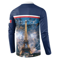 Personalized France Bastille Day Button Sweatshirt Fete Nationale du 14 juillet - Wonder Print Shop