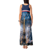 Personalized France Bastille Day Tank Maxi Dress Fete Nationale du 14 juillet - Wonder Print Shop