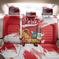 Peru Independence Day Back Car Seat Cover Feliz 28 de Julio Felices Fiestas Patrias - Wonder Print Shop