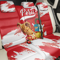 Peru Independence Day Back Car Seat Cover Feliz 28 de Julio Felices Fiestas Patrias - Wonder Print Shop