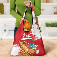 Peru Independence Day Grocery Bag Feliz 28 de Julio Felices Fiestas Patrias