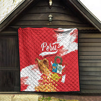 Peru Independence Day Quilt Feliz 28 de Julio Felices Fiestas Patrias - Wonder Print Shop