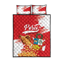 Peru Independence Day Quilt Bed Set Feliz 28 de Julio Felices Fiestas Patrias - Wonder Print Shop