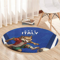 Italy 2024 Football Round Carpet 2024 Go Gli Azzurri
