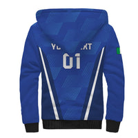 Custom Italy 2024 Football Sherpa Hoodie 2024 Go Gli Azzurri - Wonder Print Shop