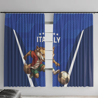Italy 2024 Football Window Curtain 2024 Go Gli Azzurri - Wonder Print Shop