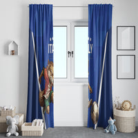 Italy 2024 Football Window Curtain 2024 Go Gli Azzurri - Wonder Print Shop