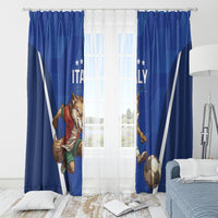 Italy 2024 Football Window Curtain 2024 Go Gli Azzurri - Wonder Print Shop