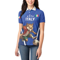 Custom Italy 2024 Football Women Polo Shirt 2024 Go Gli Azzurri - Wonder Print Shop