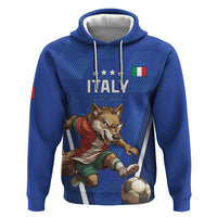 Custom Italy 2024 Football Zip Hoodie 2024 Go Gli Azzurri - Wonder Print Shop
