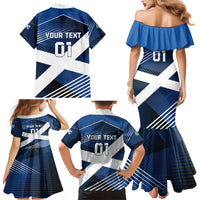Custom Scotland 2024 Football Family Matching Mermaid Dress and Hawaiian Shirt 2024 Go Champions - Wonder Print Shop