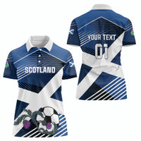 Custom Scotland 2024 Football Women Polo Shirt 2024 Go Champions - Wonder Print Shop