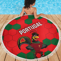 Portugal 2024 Football Beach Blanket 2024 Go Champions - Wonder Print Shop