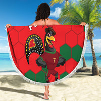 Portugal 2024 Football Beach Blanket 2024 Go Champions - Wonder Print Shop