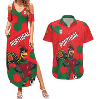 Custom Portugal 2024 Football Couples Matching Summer Maxi Dress and Hawaiian Shirt 2024 Go Champions - Wonder Print Shop