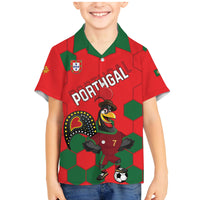 Custom Portugal 2024 Football Family Matching Mermaid Dress and Hawaiian Shirt 2024 Go Champions - Wonder Print Shop