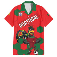 Custom Portugal 2024 Football Family Matching Short Sleeve Bodycon Dress and Hawaiian Shirt 2024 Go Champions - Wonder Print Shop