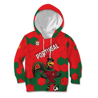 Custom Portugal 2024 Football Kid Hoodie 2024 Go Champions - Wonder Print Shop