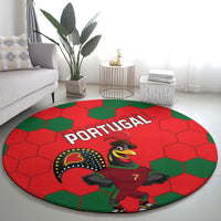 Portugal 2024 Football Round Carpet 2024 Go Champions