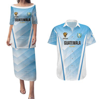 Custom Rugby Guatemala Couples Matching Puletasi and Hawaiian Shirt Jaguares Go Champions