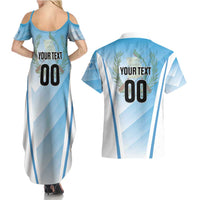 Custom Rugby Guatemala Couples Matching Summer Maxi Dress and Hawaiian Shirt Jaguares Go Champions