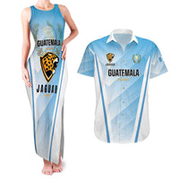 Custom Rugby Guatemala Couples Matching Tank Maxi Dress and Hawaiian Shirt Jaguares Go Champions