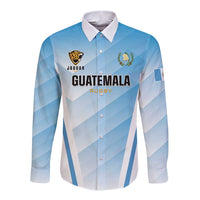 Custom Rugby Guatemala Long Sleeve Button Shirt Jaguares Go Champions