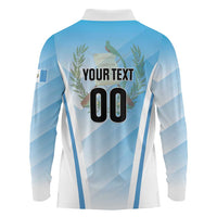 Custom Rugby Guatemala Long Sleeve Polo Shirt Jaguares Go Champions