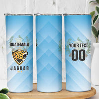 Custom Rugby Guatemala Skinny Tumbler Jaguares Go Champions