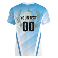 Custom Rugby Guatemala Women V-Neck T-Shirt Jaguares Go Champions