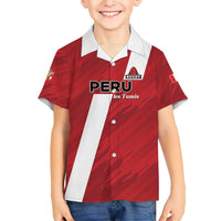 Custom Rugby Peru Kid Hawaiian Shirt Los Tumis Go Champions