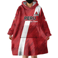 Custom Rugby Peru Wearable Blanket Hoodie Los Tumis Go Champions