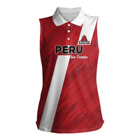 Custom Rugby Peru Women Sleeveless Polo Shirt Los Tumis Go Champions