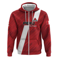 Custom Rugby Peru Zip Hoodie Los Tumis Go Champions