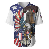 Personalized USA 4th Of July Baseball Jersey United State Eagle Liberty Bell