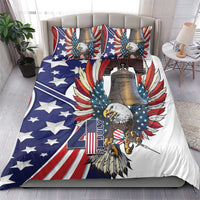 USA 4th Of July Bedding Set United State Eagle Liberty Bell