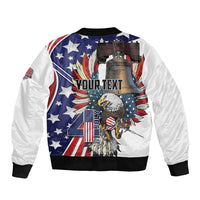 Personalized USA 4th Of July Bomber Jacket United State Eagle Liberty Bell