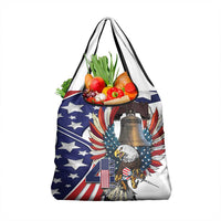 USA 4th Of July Grocery Bag United State Eagle Liberty Bell