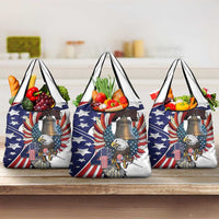 USA 4th Of July Grocery Bag United State Eagle Liberty Bell