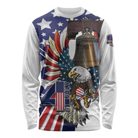 Personalized USA 4th Of July Long Sleeve Shirt United State Eagle Liberty Bell