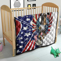 USA 4th Of July Quilt United State Eagle Liberty Bell