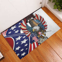 USA 4th Of July Rubber Doormat United State Eagle Liberty Bell