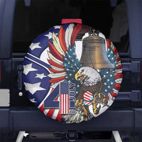 USA 4th Of July Spare Tire Cover United State Eagle Liberty Bell